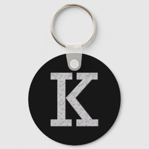 Monogramm-Buchstabe K Schlüsselanhänger