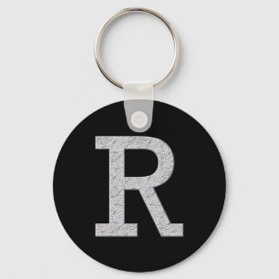 Monogramm-Buchstabe R Schlüsselanhänger
