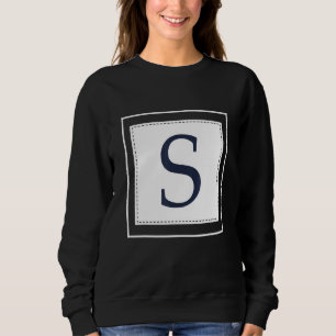 Monogramm Buchstabe S Alphabet S Anfangsbuchstabe Sweatshirt