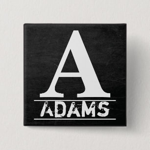 Monogramm-Buchstaben der Tafel Button