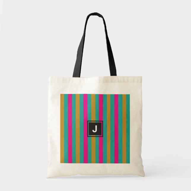 Monogramm-Budget-Tasche Tragetasche (Vorne)