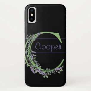 Monogramm C Lavendel Eucalyptus Case-Mate iPhone Hülle