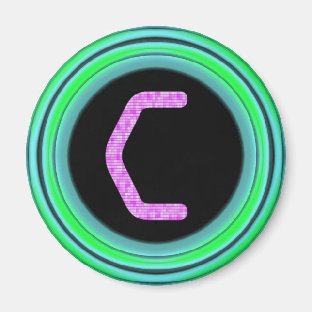 Monogramm "C" Magnet (Vorne)