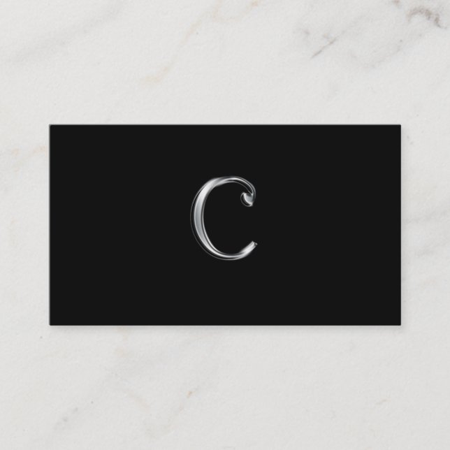 Monogramm-C-Visitenkarten Visitenkarte (Vorderseite)