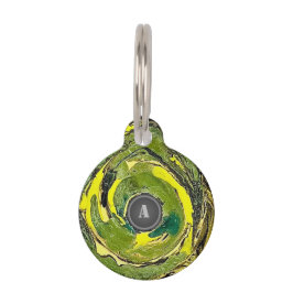 Monogramm Camouflage Pen Tag Haustiermarke