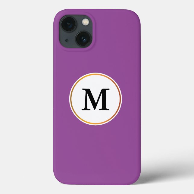 Monogramm Case-Mate iPhone Hülle (Rückseite)