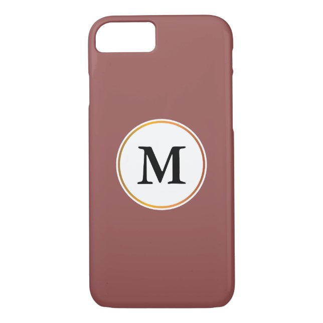Monogramm Case-Mate iPhone Hülle (Rückseite)