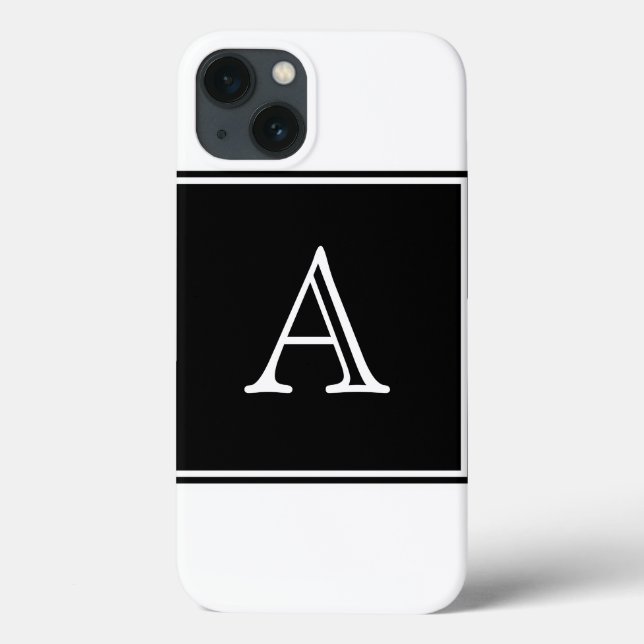 Monogramm Case-Mate iPhone Hülle (Rückseite)