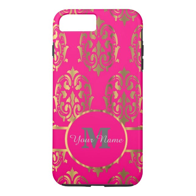 Monogramm Case-Mate iPhone Hülle (Rückseite)