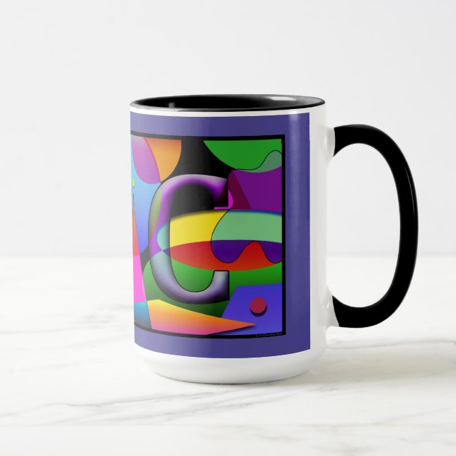 Monogramm Cofee-Tasse mit Initialen J & C Tasse (Rechts)