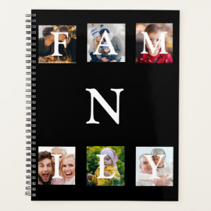 Monogramm-Collage für Fotos der Familie Personalis Planer