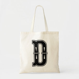 Monogramm "D" Totbeutel Tragetasche
