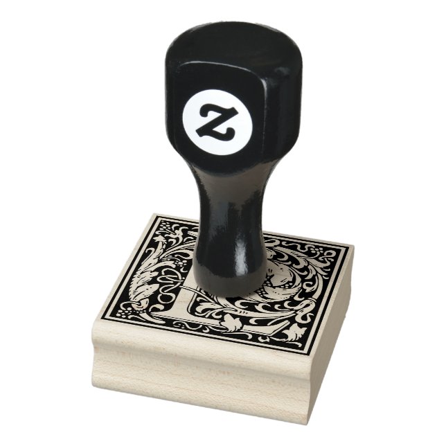 Monogramm-Dekorbrief L Gummistempel (Stempel)
