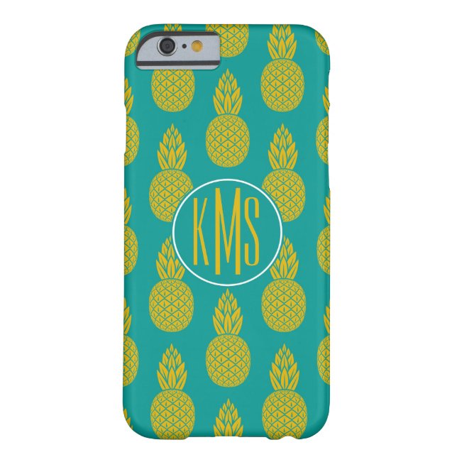 Monogramm der Ananas-tropischen Frucht-| Case-Mate iPhone Hülle (Rückseite)