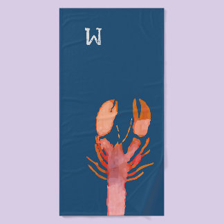Monogramm der Aquakultur Badehandtuch