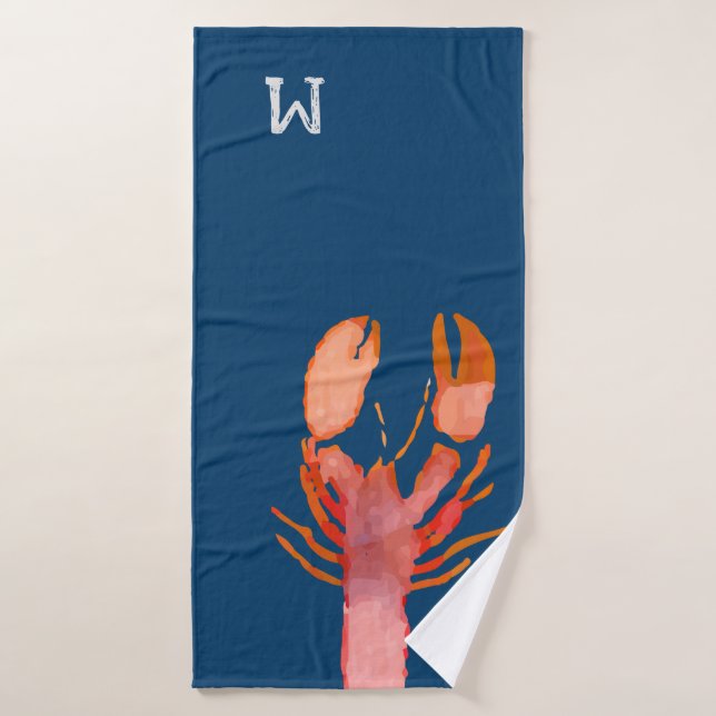 Monogramm der Aquakultur Badehandtuch (Badehandtuch)