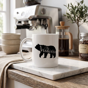 Monogramm der Bärenfamilie Kaffeetasse