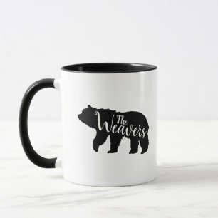 Monogramm der Bärenfamilie Tasse