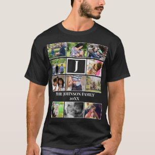 Monogramm der benutzerdefinierten Familie 11 - Fot T-Shirt