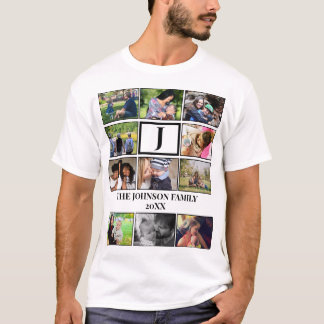 Monogramm der benutzerdefinierten Familie 11 - Fot T-Shirt