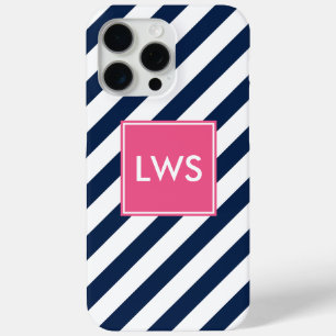 Monogramm der blauen und rosa Diagonalstreifen title_seo2