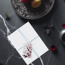 Monogramm der Blume Weiß und Magenta Orchid