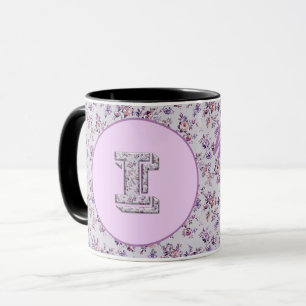 Monogramm der Luxus-Blume I Tasse