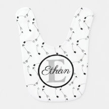 Monogramm der Minimalistischen schwarzen und weiße