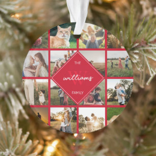 Monogramm der modernen Fotokassenfamilie Ornament