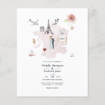Monogramm der Pariser Hochzeit in Urlaubsort Water