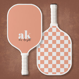 Monogramm der Retro-Signatur geprüft Pickleball Schläger