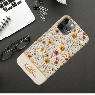 Monogramm der rustikalen Wildblume - Muster der Bo Case-Mate iPhone Hülle