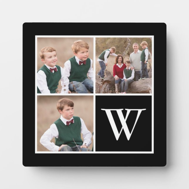 Monogramm der Schwarzweiß-3-Fotoleiterfamilie Fotoplatte (Vorderseite)