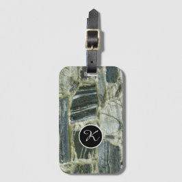 Monogramm der Struktur der Naturgeologie Gepäckanhänger