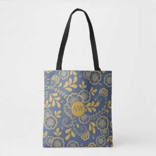 Monogramm der Viktorianischen Spitzen aus Gold und Tasche