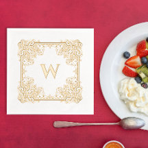 Monogramm der Vintagen geschmeidigen Blumenrinnen