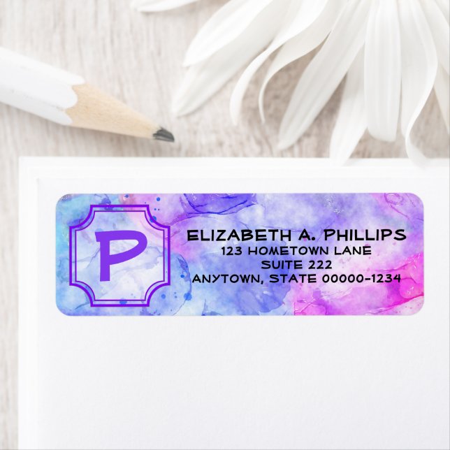 Monogramm des Anfangsbuchstabens über das pastellf (Insitu)