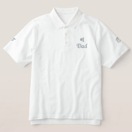 Monogramm des bestickten Vaters Nummer 1 für Männe