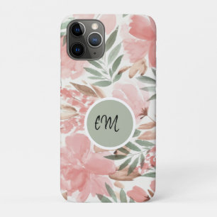 Monogramm des Blumenmusters Case-Mate iPhone Hülle