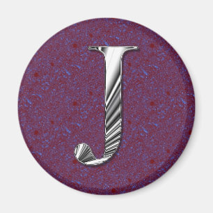 Monogramm des Buchstabe-J Magnet