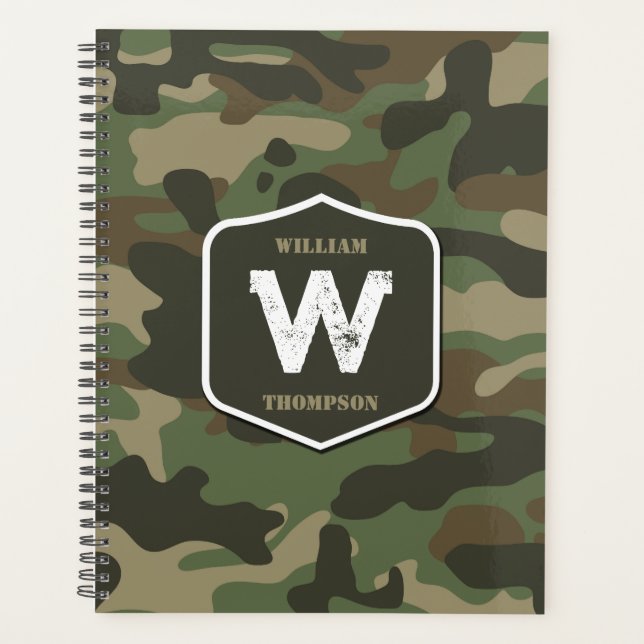 Monogramm des Camouflage Green Camouflage Arms Planer (Vorderseite)