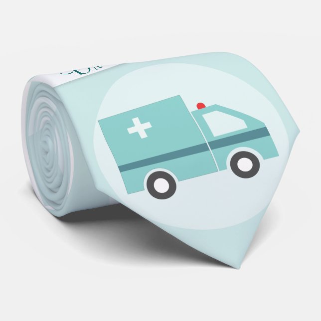 Monogramm des Funny Doctor Medical Physician Krawatte (Gerollt)