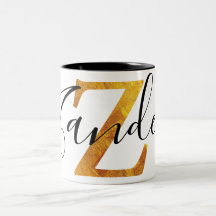 Monogramm des Gold"Z" mit personalisiertem Namen