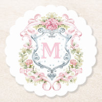Monogramm des grandmillennialen Wappen | Bridal