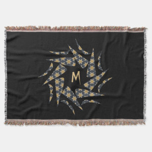 Monogramm des grauen Gelbsterndreiecks Decke