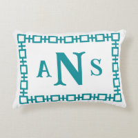 Monogramm des griechischen Schlüssels für den Aqua