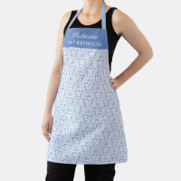 Monogramm des Jarons mit weißem Ingwer-Blau