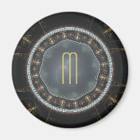 Monogramm des metallischen Verzierten Steampunk-Fr