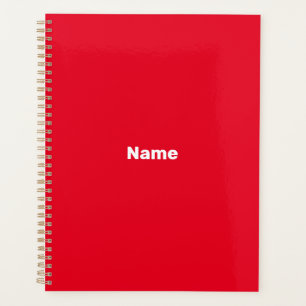 Monogramm des Minimalistischen roten benutzerdefin Planer
