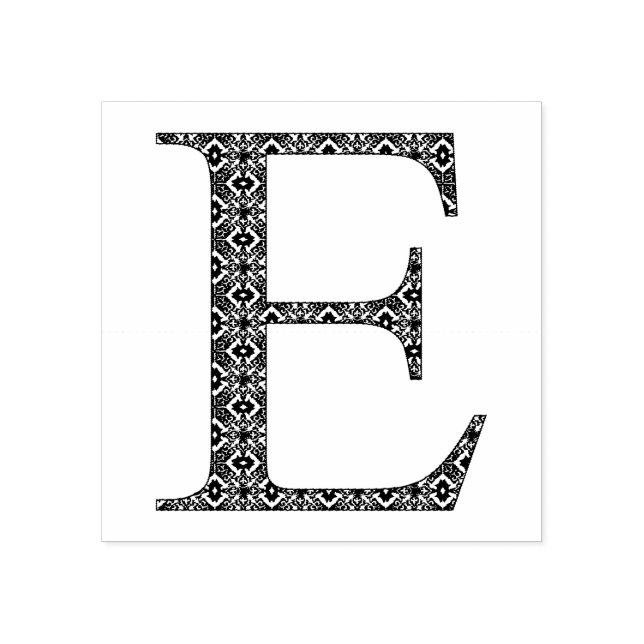Monogramm des mittelalterlichen Damaskus Letter E Gummistempel (Prägung)